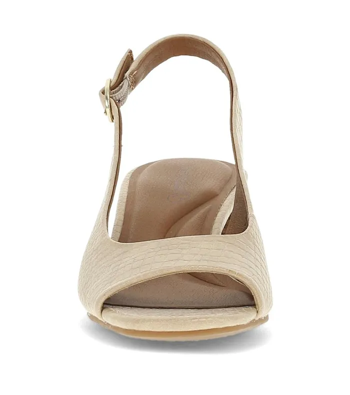 Women Promise Peep Toe Slingback Pump Buff Baretraps Dress Shoes