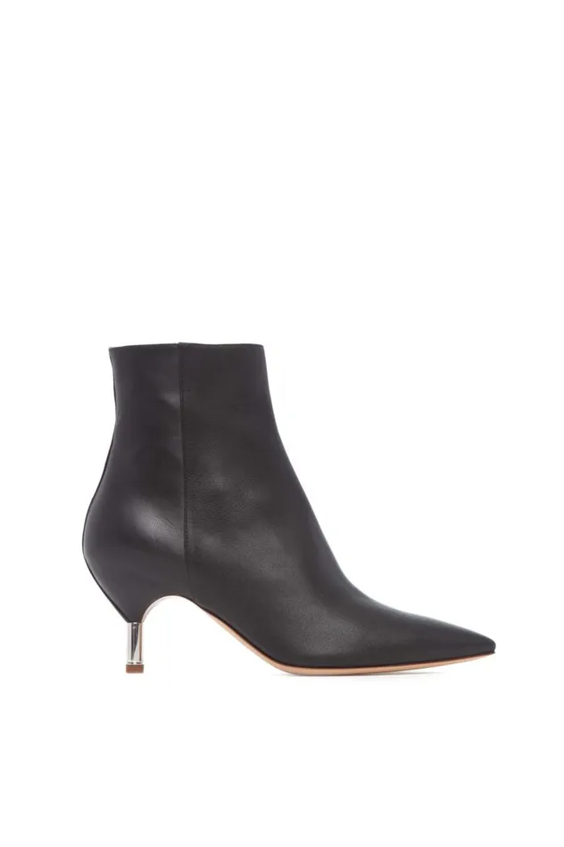 Women Pumps Gabriela Hearst Valeria Heeled Boot In Black Leather