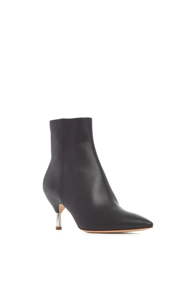 Women Pumps Gabriela Hearst Valeria Heeled Boot In Black Leather