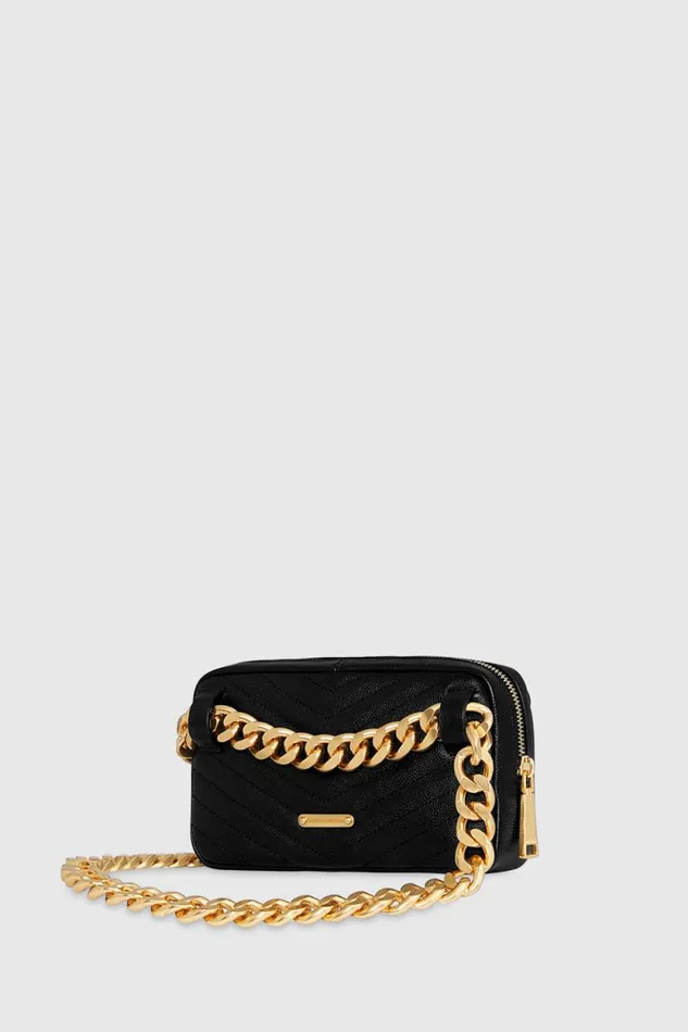 Women Rebecca Minkoff Belt Bags Edie Belt Bag Blackantique Brass Women Rebecca Minkoff Belt Bags Edie Belt Bag Blackantique Brass