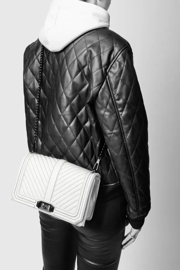 Women Rebecca Minkoff Crossbody Bags Chevron Quilted Love Crossbody Stone Women Rebecca Minkoff Crossbody Bags Chevron Quilted Love Crossbody Stone