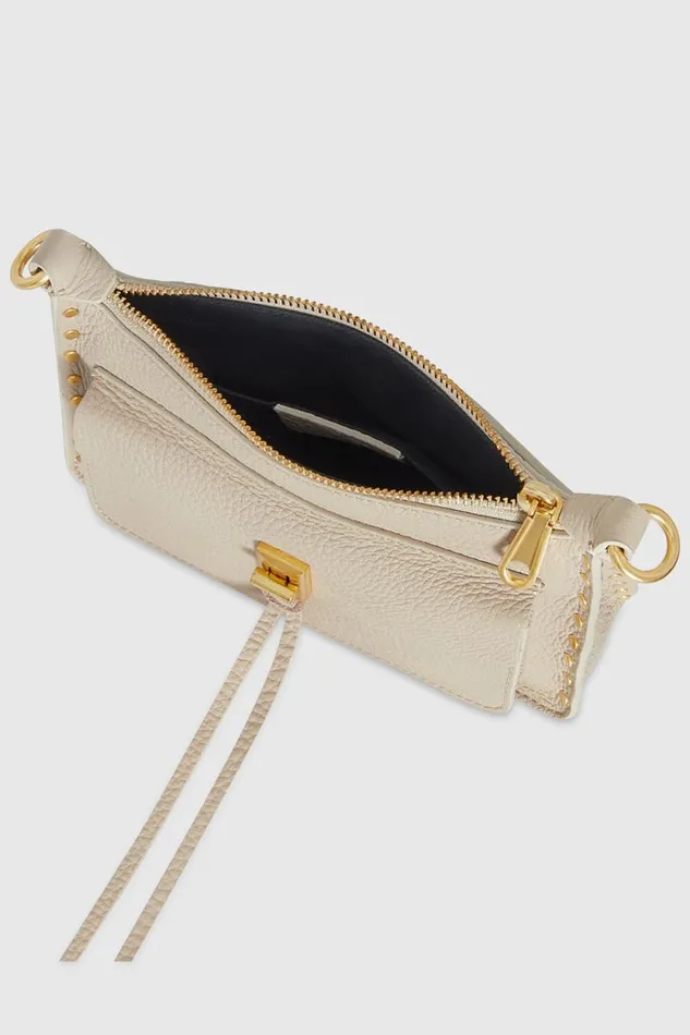 Women Rebecca Minkoff Crossbody Bags Darren Mini Top Zip Crossbody Stone Women Rebecca Minkoff Crossbody Bags Darren Mini Top Zip Crossbody Stone
