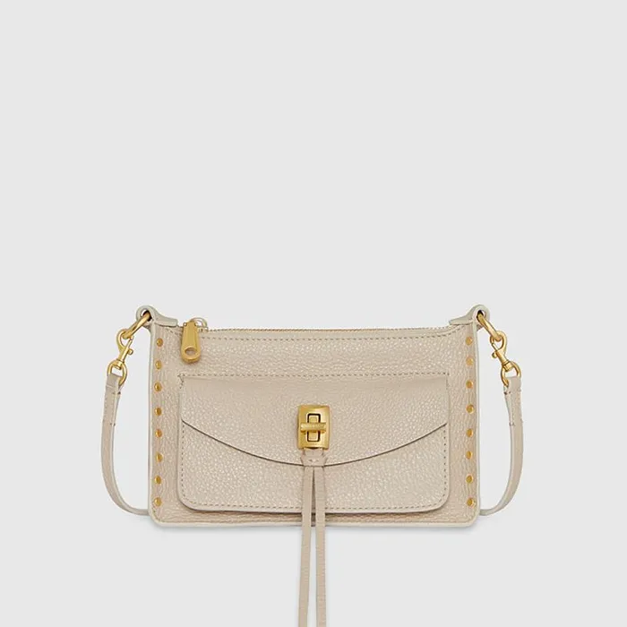 Women Rebecca Minkoff Crossbody Bags Darren Mini Top Zip Crossbody Stone Women Rebecca Minkoff Crossbody Bags Darren Mini Top Zip Crossbody Stone