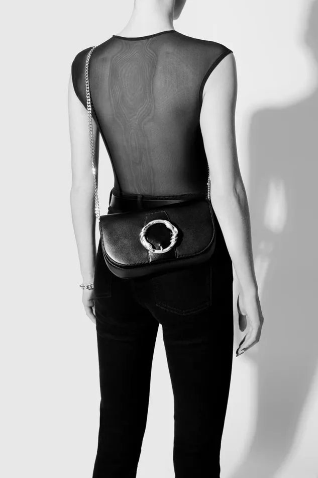 Women Rebecca Minkoff Crossbody Bags Snake Ring Crossbody Blackantique Brass Women Rebecca Minkoff Crossbody Bags Snake Ring Crossbody Blackantique Brass