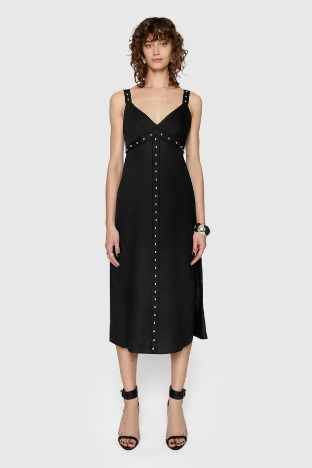 Women Rebecca Minkoff Dresses Archie Studded Dress Black