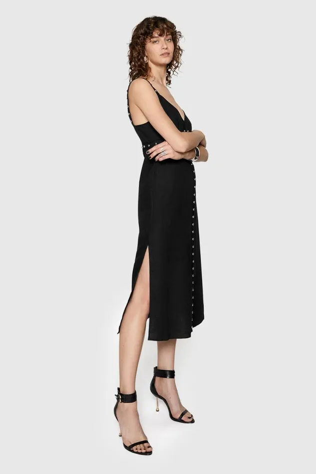 Women Rebecca Minkoff Dresses Archie Studded Dress Black Women Rebecca Minkoff Dresses Archie Studded Dress Black