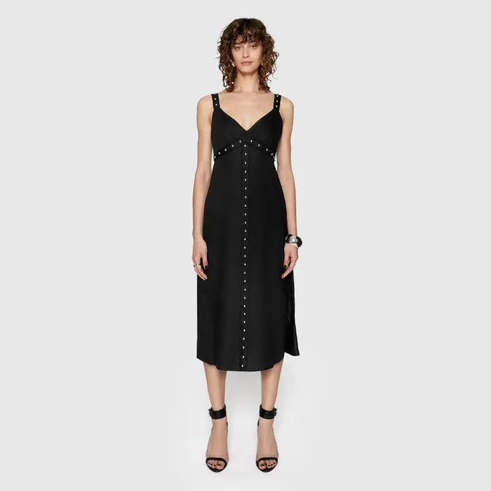 Women Rebecca Minkoff Dresses Archie Studded Dress Black Women Rebecca Minkoff Dresses Archie Studded Dress Black