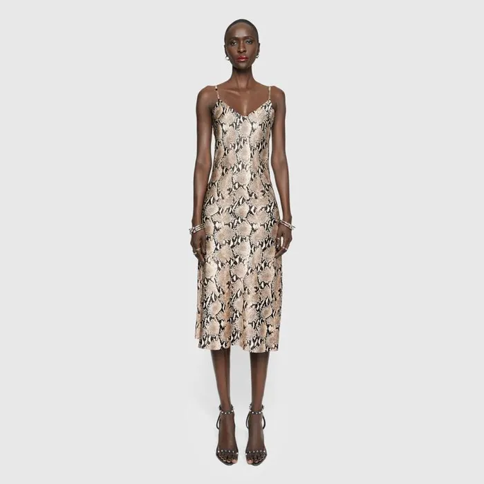 Women Rebecca Minkoff Dresses Verona Slip Dress Natural Python Women Rebecca Minkoff Dresses Verona Slip Dress Natural Python