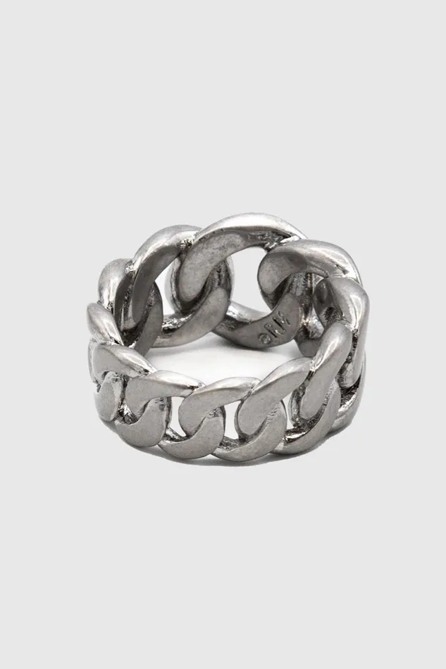 Women Rebecca Minkoff Jewelry Chunky Chain Ring Silver