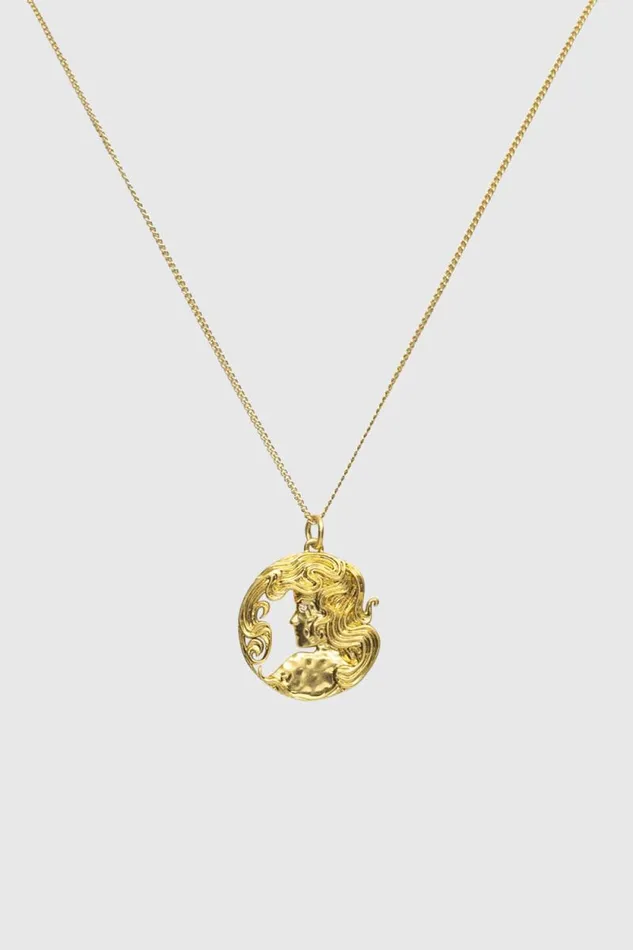 Women Rebecca Minkoff Jewelry Virgo Zodiac Medallion Necklace