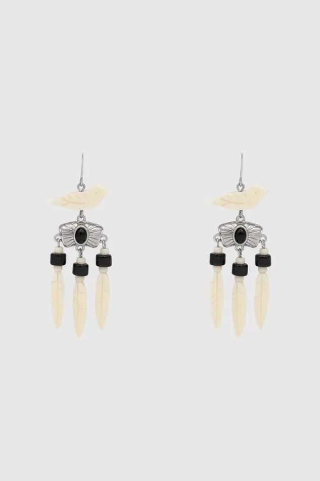 Women Rebecca Minkoff Jewelry Western Bird Fringe Earring