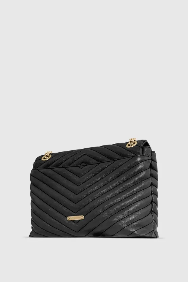 Women Rebecca Minkoff Shoulder Bags Edie Flap Shoulder Bag Blacklight Gold Women Rebecca Minkoff Shoulder Bags Edie Flap Shoulder Bag Blacklight Gold