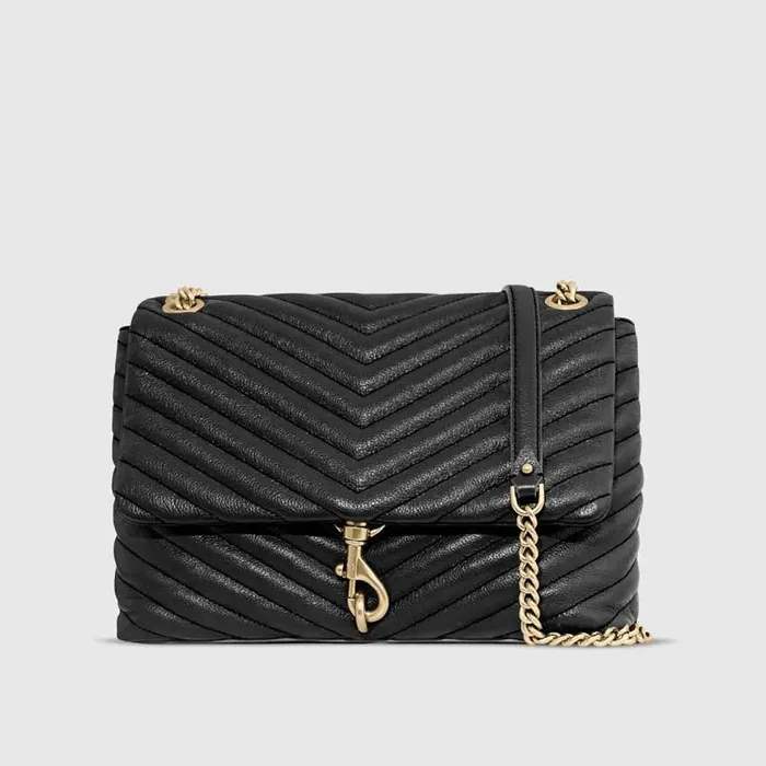 Women Rebecca Minkoff Shoulder Bags Edie Flap Shoulder Bag Blacklight Gold Women Rebecca Minkoff Shoulder Bags Edie Flap Shoulder Bag Blacklight Gold