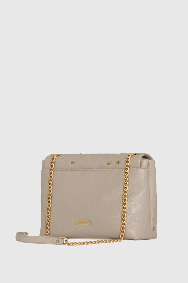 Women Rebecca Minkoff Shoulder Bags Edie Flap Shoulder With Celestial Studs Oyster Women Rebecca Minkoff Shoulder Bags Edie Flap Shoulder With Celestial Studs Oyster
