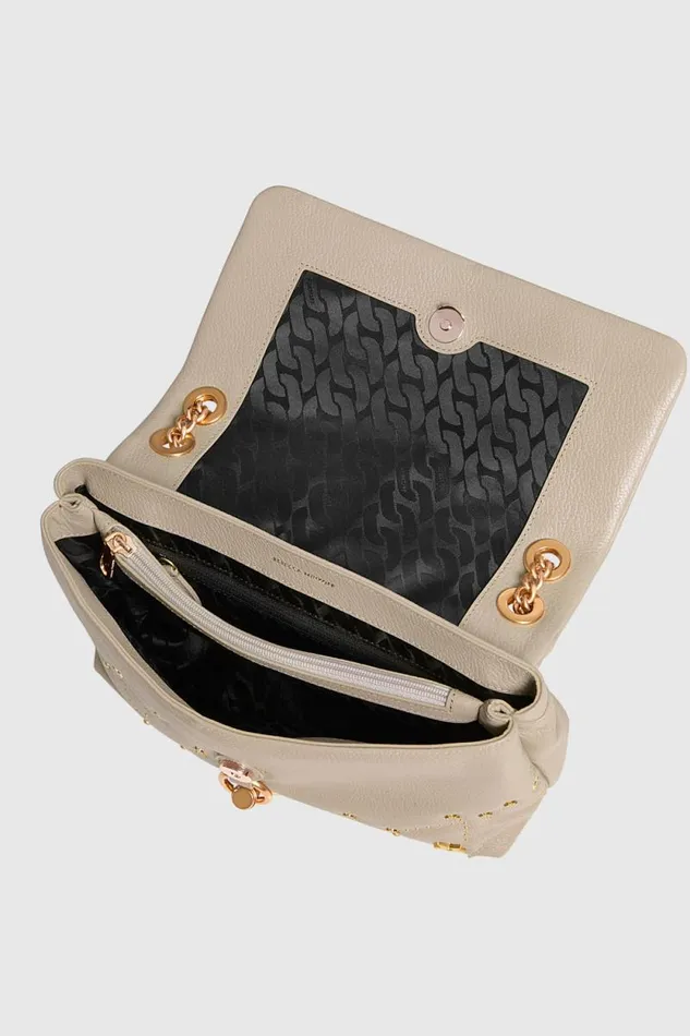 Women Rebecca Minkoff Shoulder Bags Edie Flap Shoulder With Celestial Studs Oyster Women Rebecca Minkoff Shoulder Bags Edie Flap Shoulder With Celestial Studs Oyster