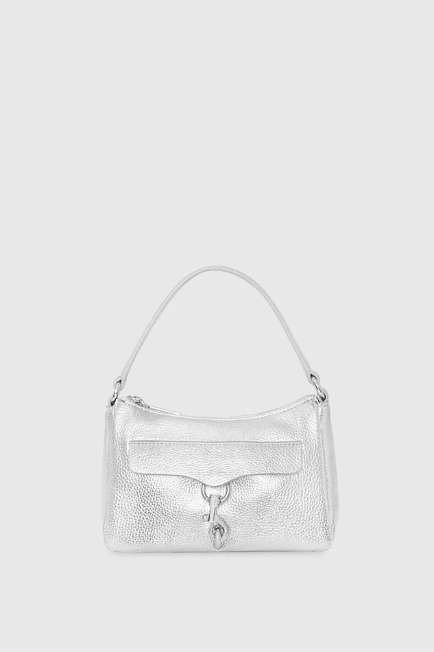Women Rebecca Minkoff Shoulder Bags Megan Small Shoulder Silver