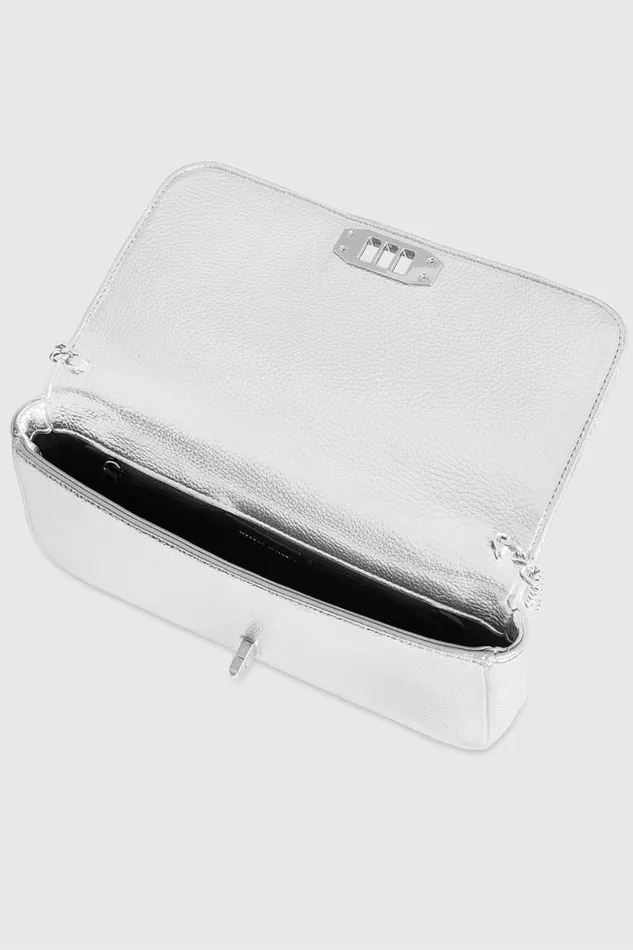 Women Rebecca Minkoff Shoulder Bags Megan Small Shoulder Silver Women Rebecca Minkoff Shoulder Bags Megan Small Shoulder Silver