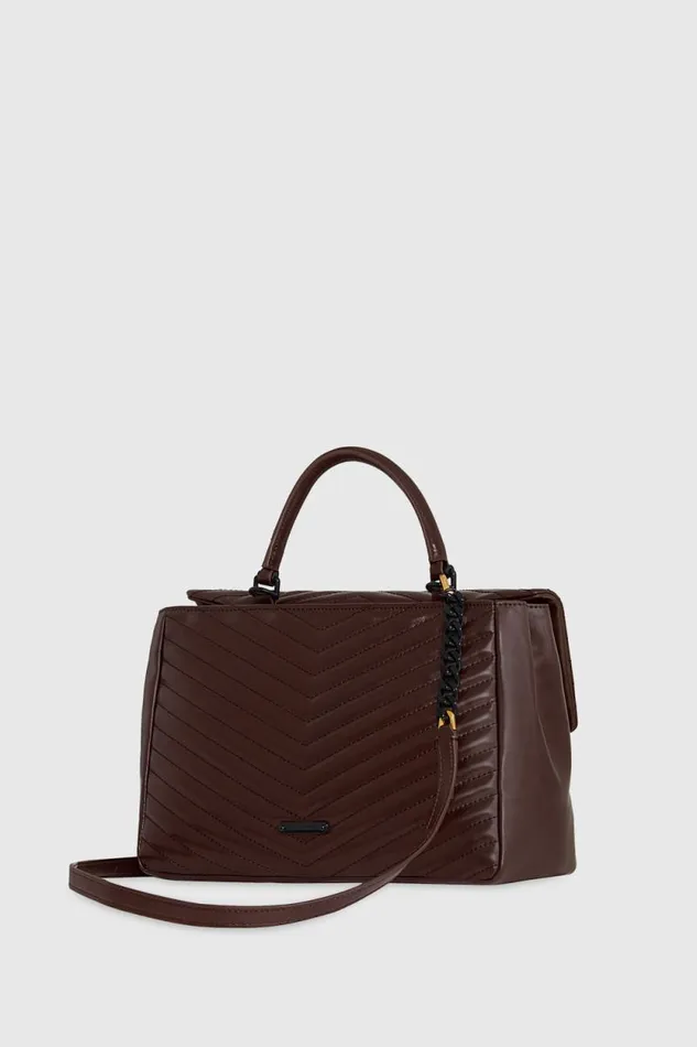 Women Rebecca Minkoff Top Handle Bags Edie Large Top Handle Shoulder Brandy Women Rebecca Minkoff Top Handle Bags Edie Large Top Handle Shoulder Brandy