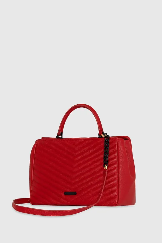 Women Rebecca Minkoff Top Handle Bags Edie Large Top Handle Shoulder Seduction Red Women Rebecca Minkoff Top Handle Bags Edie Large Top Handle Shoulder Seduction Red