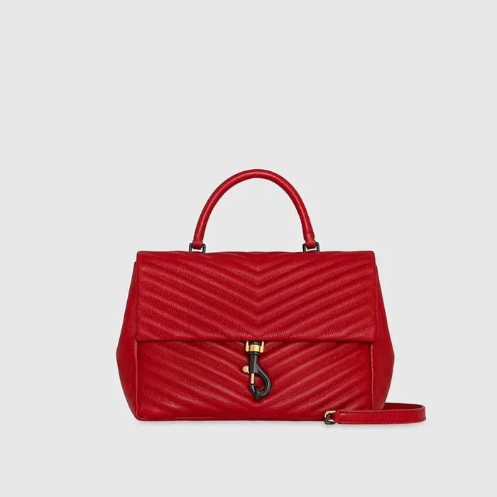 Women Rebecca Minkoff Top Handle Bags Edie Large Top Handle Shoulder Seduction Red Women Rebecca Minkoff Top Handle Bags Edie Large Top Handle Shoulder Seduction Red