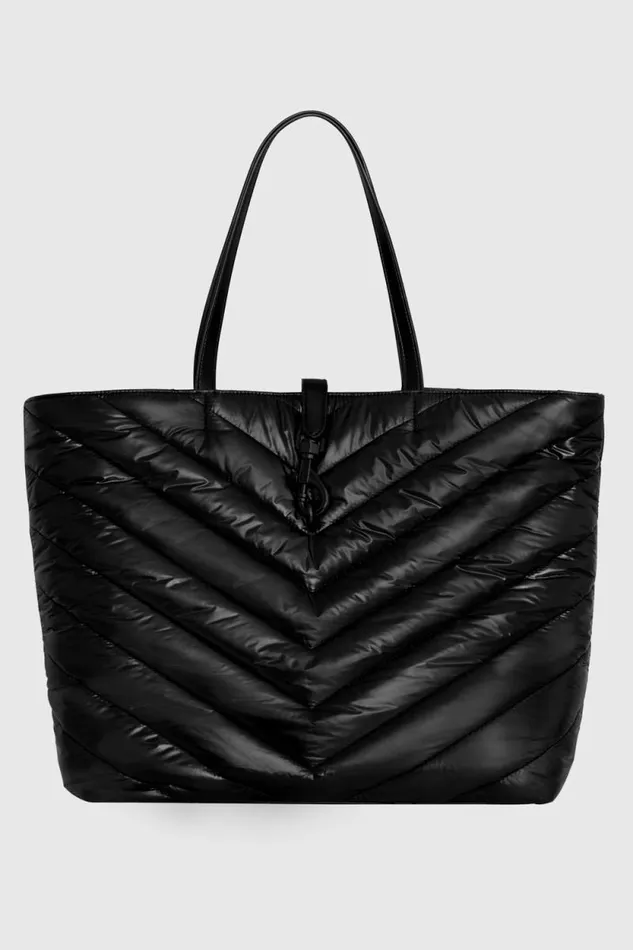 Women Rebecca Minkoff Tote Bags Megan Maxi Nylon Tote Black