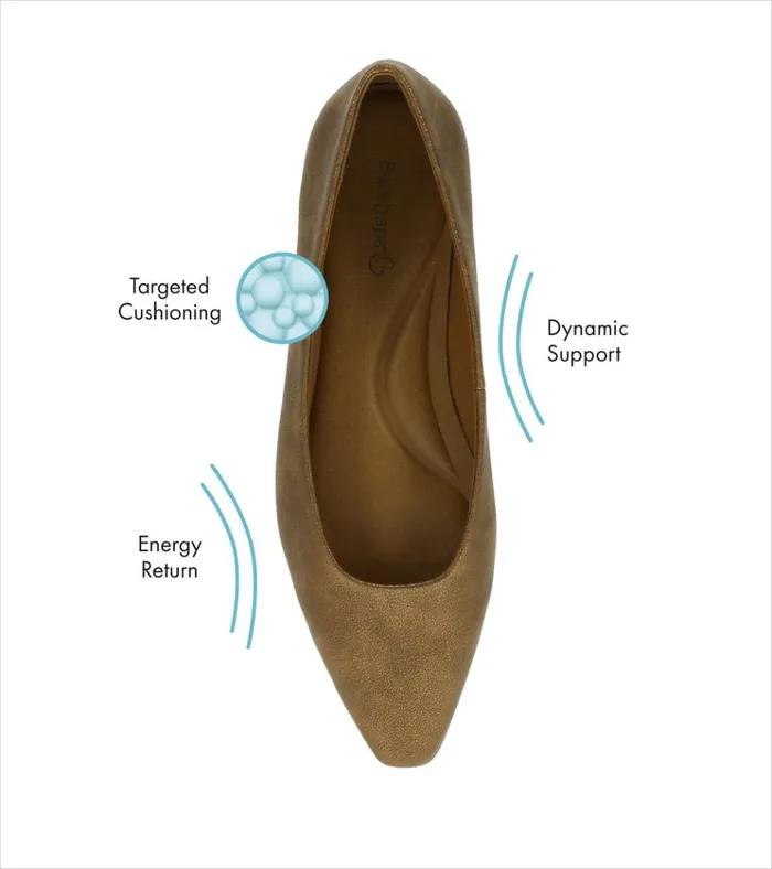 Women Rhonda Casual Flat Bronze Baretraps Dress Shoes