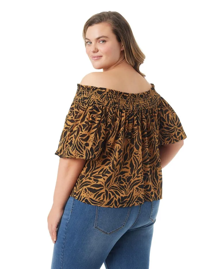 Women Rosiya Off Shoulder Top In Zebra Floral Jessica Simpson Sets