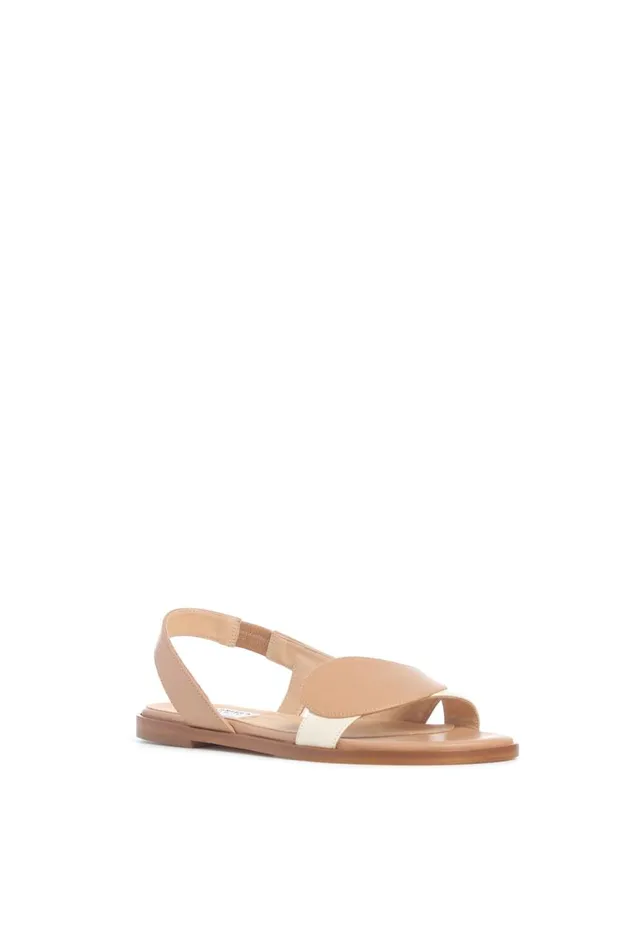 Women Sandals Gabriela Hearst Pippa Flat Sandal In Ivory and Nude Leather