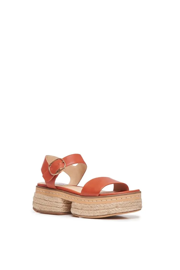 Women Sandals Gabriela Hearst Ryka Platform Sandal In Henna Leather