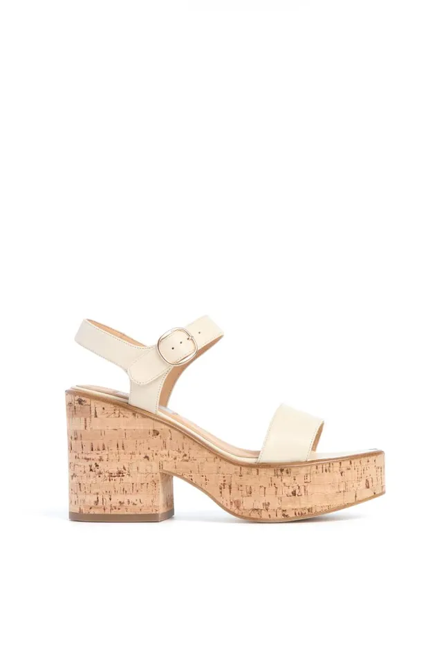 Women Sandals Gabriela Hearst Sardis Platform Sandal In Cream Nappa Leather