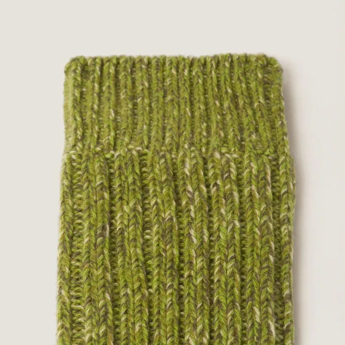 Women Scarves And Socks Miu Miu Wool And Cashmere Socks Fern Green Women Scarves And Socks Miu Miu Wool And Cashmere Socks Fern Green