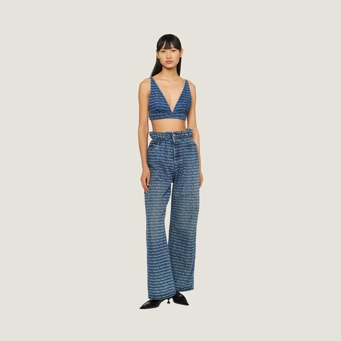 Women Shirts And Tops Miu Miu Singlebreasted Tweed Top Navy Women Shirts And Tops Miu Miu Singlebreasted Tweed Top Navy