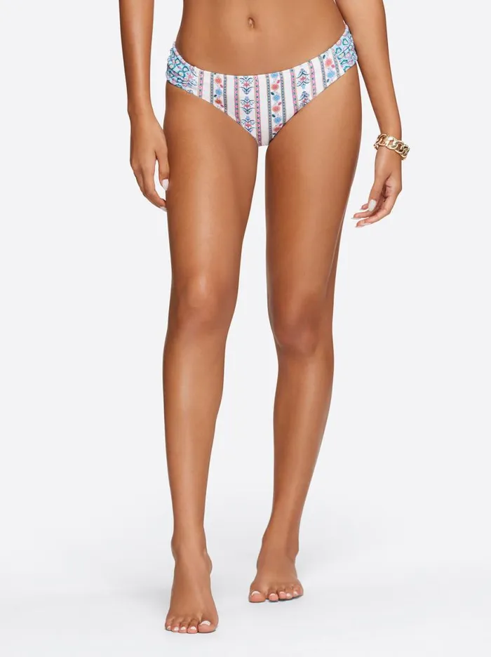 Women Side Shirred Hipster In Sun Salutation Jessica Simpson Swim