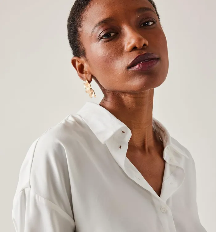 Women Silky Shirt 8211 Ecru Promod Shirts And Tunics Women Silky Shirt 8211 Ecru Promod Shirts And Tunics