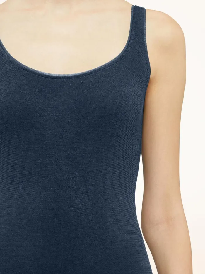 Women Sleeveless Bodies Wolford Jamaika Thong Body Moon Indigo