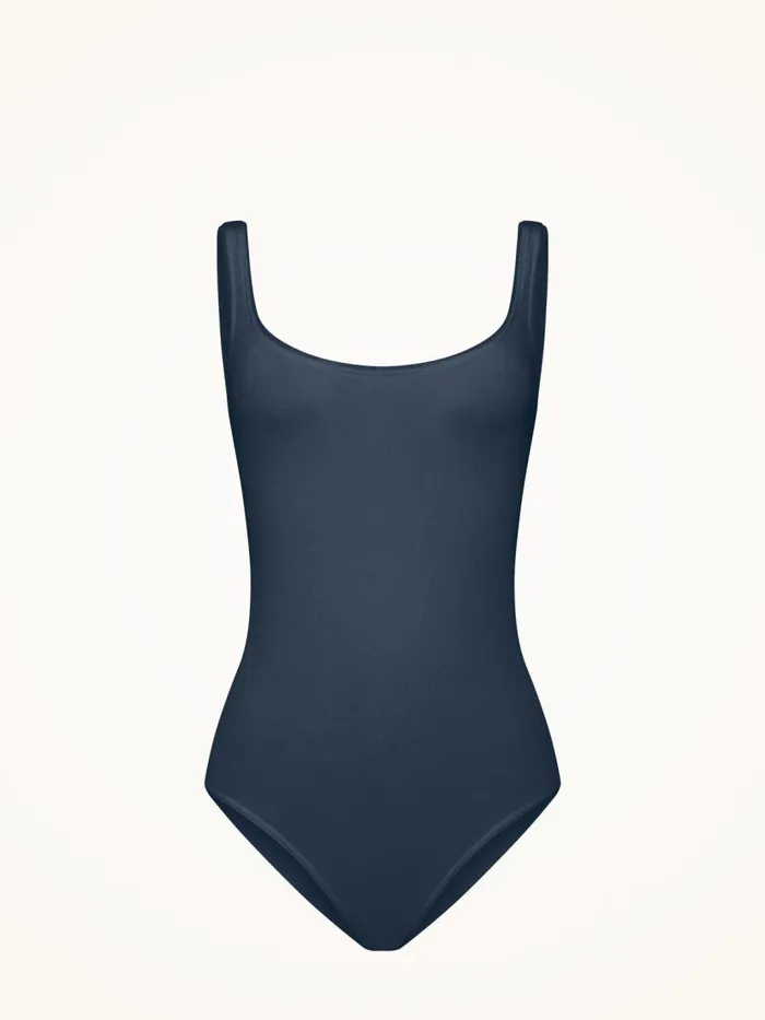 Women Sleeveless Bodies Wolford Jamaika Thong Body Moon Indigo
