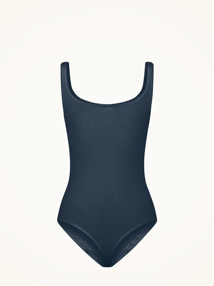 Women Sleeveless Bodies Wolford Jamaika Thong Body Moon Indigo