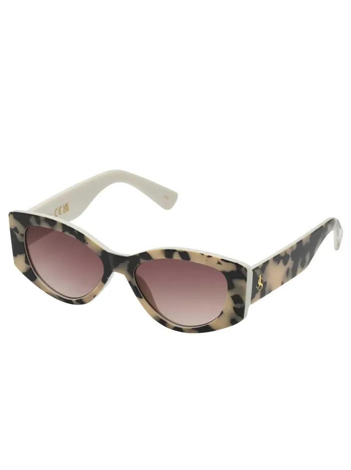 Women Slim Cat Eye Sunglasses In Animal Print Jessica Simpson Sunglasses