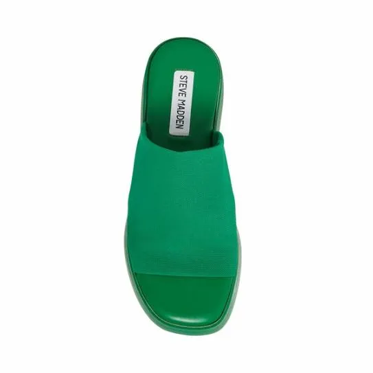 Women SLINKY30 GREEN Green Steve Madden Sandals Women SLINKY30 GREEN Green Steve Madden Sandals