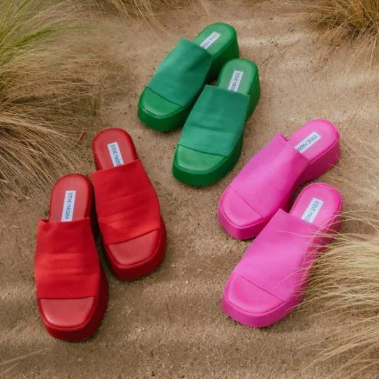 Women SLINKY30 GREEN Green Steve Madden Sandals Women SLINKY30 GREEN Green Steve Madden Sandals
