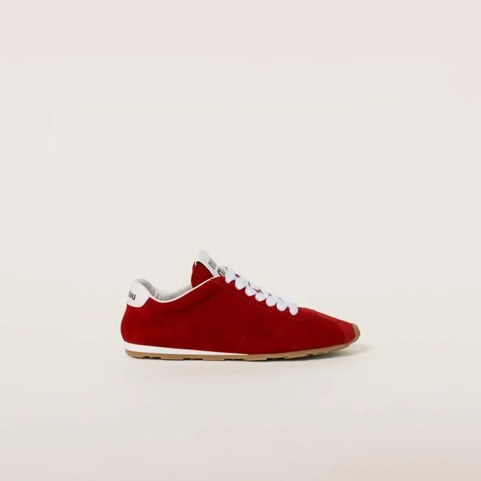 Women Sneakers Miu Miu Suede Sneakers Scarlet Women Sneakers Miu Miu Suede Sneakers Scarlet