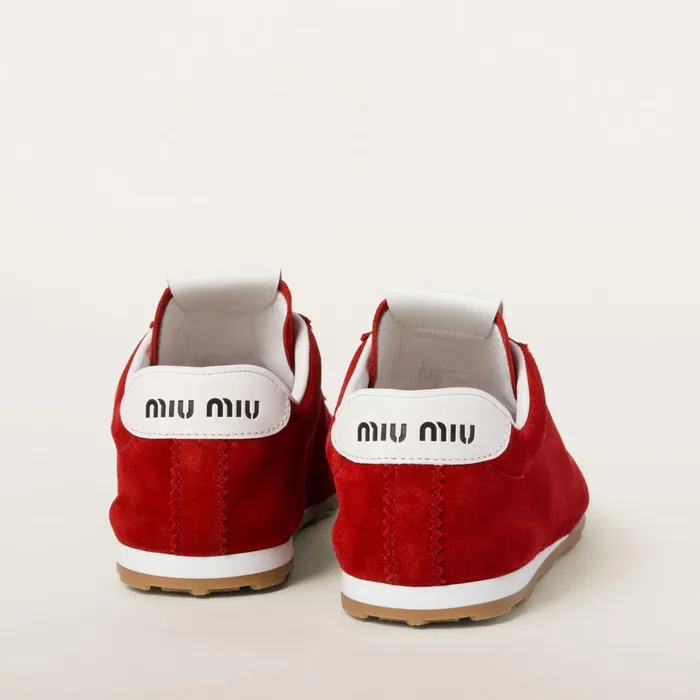 Women Sneakers Miu Miu Suede Sneakers Scarlet Women Sneakers Miu Miu Suede Sneakers Scarlet