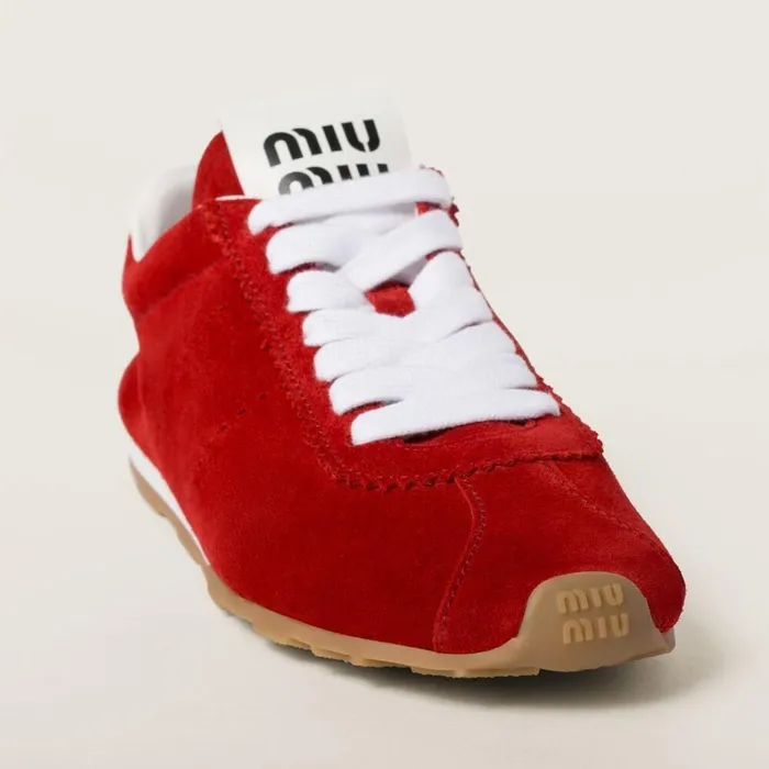 Women Sneakers Miu Miu Suede Sneakers Scarlet Women Sneakers Miu Miu Suede Sneakers Scarlet
