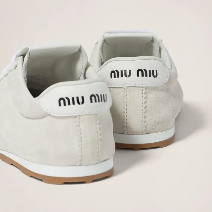 Women Sneakers Miu Miu Suede Sneakers White Women Sneakers Miu Miu Suede Sneakers White