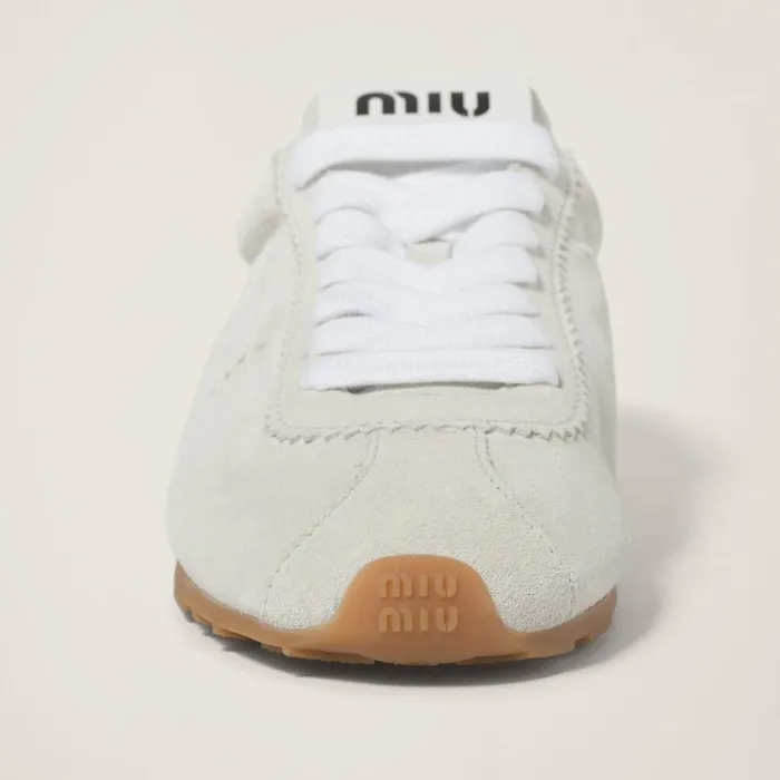 Women Sneakers Miu Miu Suede Sneakers White Women Sneakers Miu Miu Suede Sneakers White