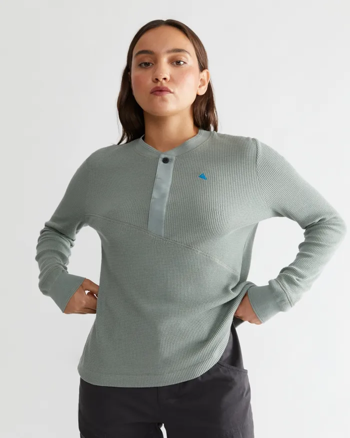 Women Snotra Long Sleeve Crewneck Faded Green Klttermusen Fleeces and Sweaters