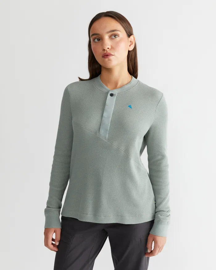 Women Snotra Long Sleeve Crewneck Faded Green Klttermusen Fleeces and Sweaters