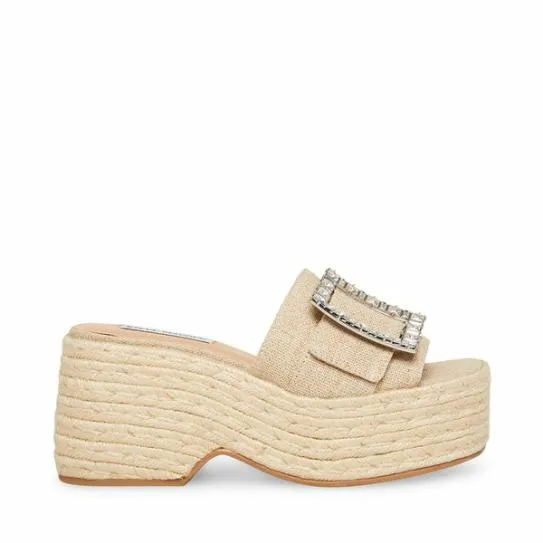 Women SOLANA NATURAL Natural Steve Madden Sandals