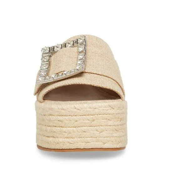 Women SOLANA NATURAL Natural Steve Madden Sandals Women SOLANA NATURAL Natural Steve Madden Sandals