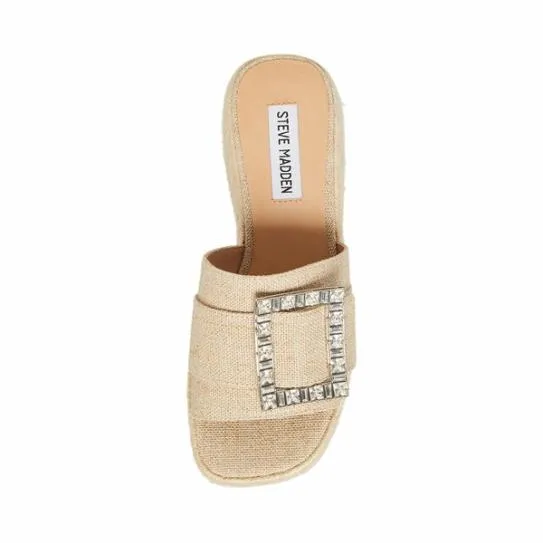 Women SOLANA NATURAL Natural Steve Madden Sandals Women SOLANA NATURAL Natural Steve Madden Sandals